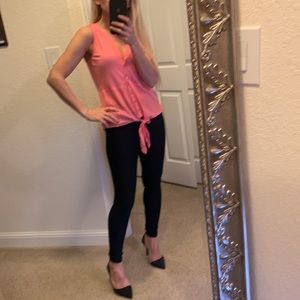 NWOT Coral pink color top sizeS
